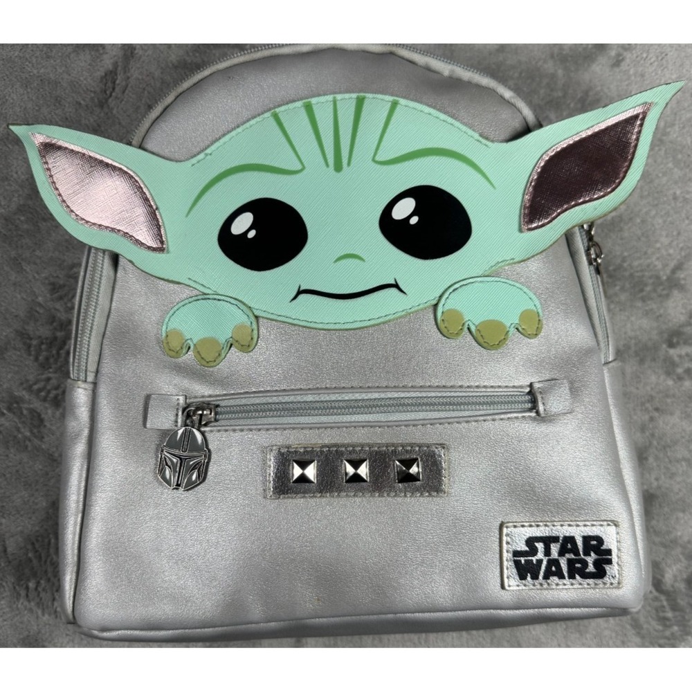 Star Wars Mandalorian Grogu Baby Yoda Mini Backpack Silver WM427000194-0322